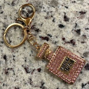 Perfume Bottle Bag Charm Pink NWT